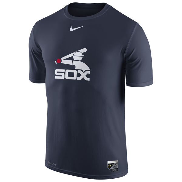 MLB Men Chicago White Sox Nike Authentic Collection Legend Logo 1.5 Performance TShirt  Navy-0